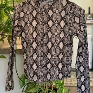 Snakeskin Tight Long Sleeve